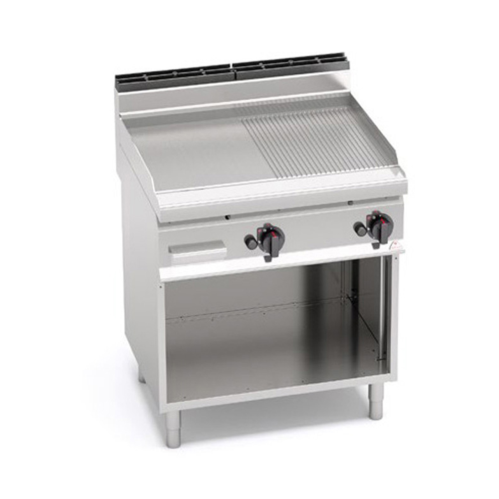 Elektrická grilovacia platňa Berto´s – hladká/ryhovaná