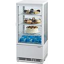 Vitrína na zákusky alebo nápoje biela – 78 l – 170 W