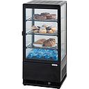 Vitrína na zákusky alebo nápoje čierna -  78 l – 170 W