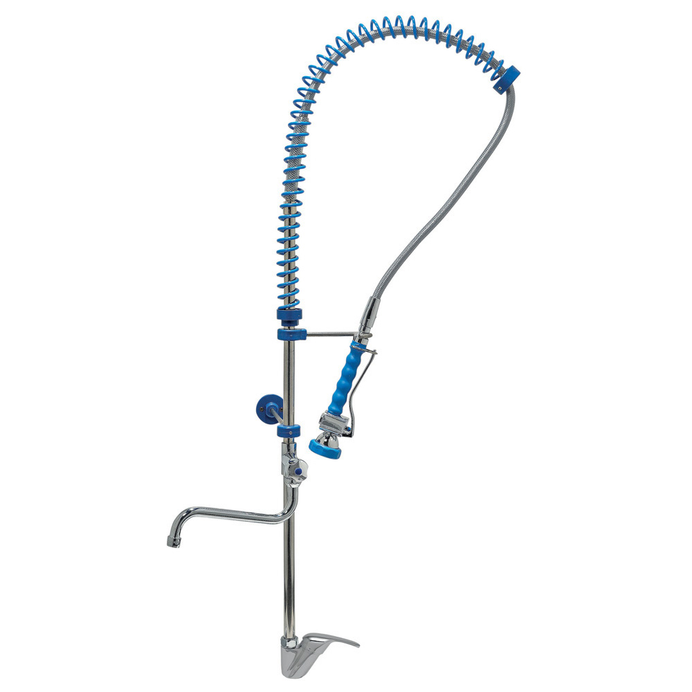 Dish rinser hose with water tap