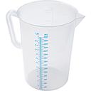 Measuring jug transparent, blue gauge - 3 l