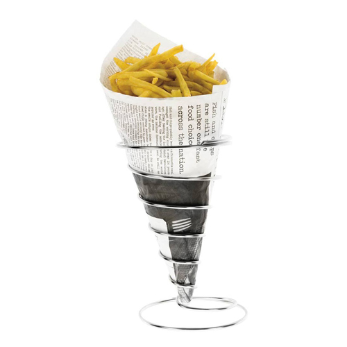 Wire serving cone - height 21,5 cm