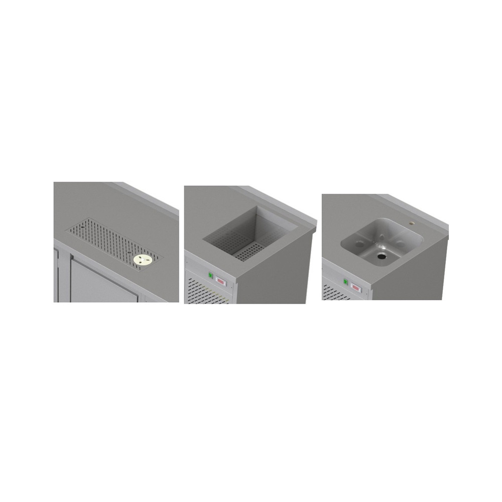 Refrigerated bath - above the aggregate