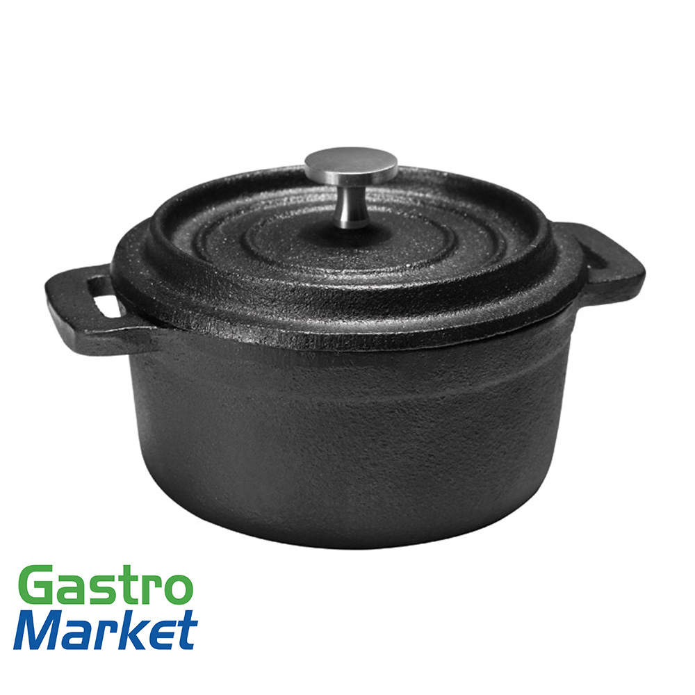 Liatinový Mini hrniec okrúhly 10x6,3