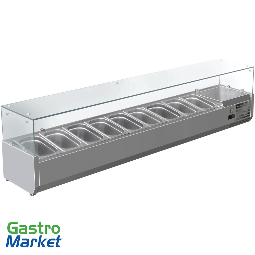 Chladená pizza vitrína 1400 - 6xGN1/4