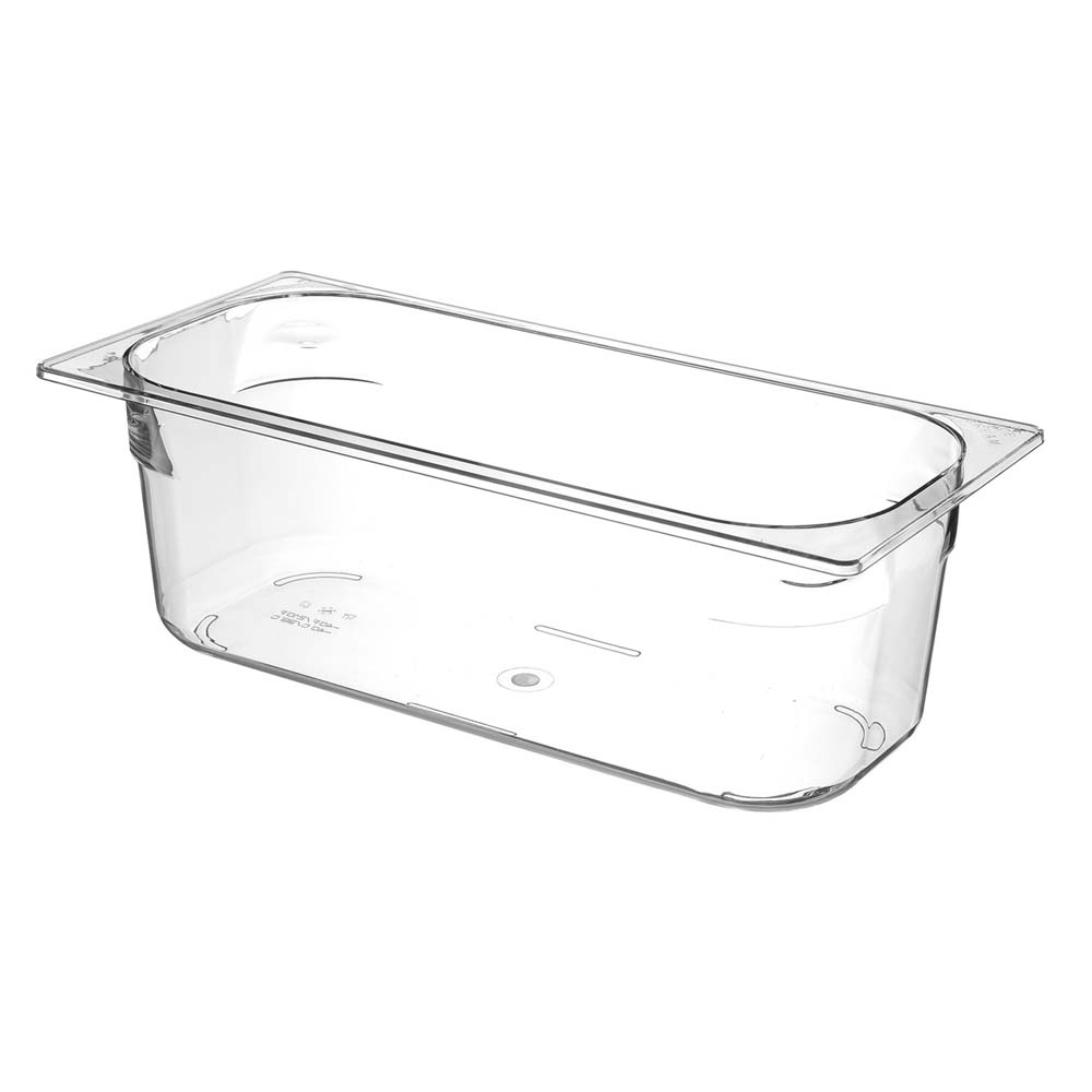 Polykarbonátová nádoba na zmrzlinu, priehľadná - 36x16,5x12 cm