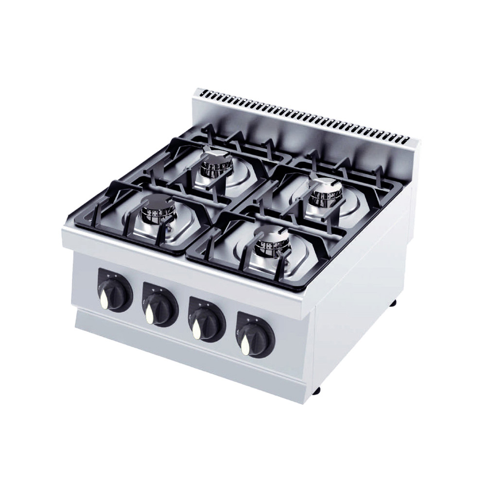 Gastromarket 600  Gas cooking range - 4 burners- without stage 