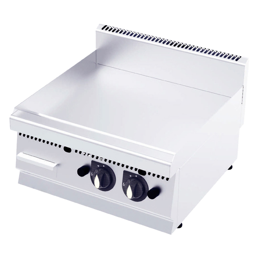 Gastromarket 600 Gas grill top - smooth - without stage 