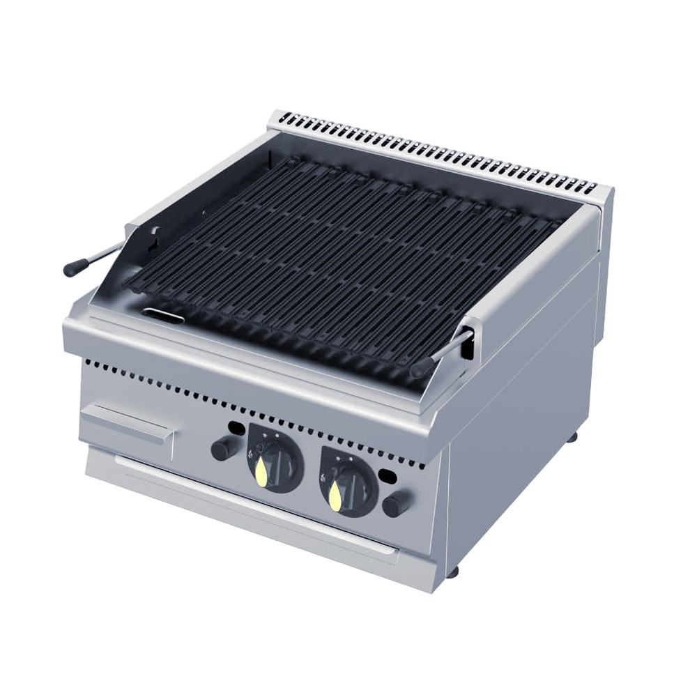Gastromarket 600 Lava stone griil- gas - without stage 