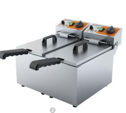 Tischfriteuse  Caterina 2x5 l