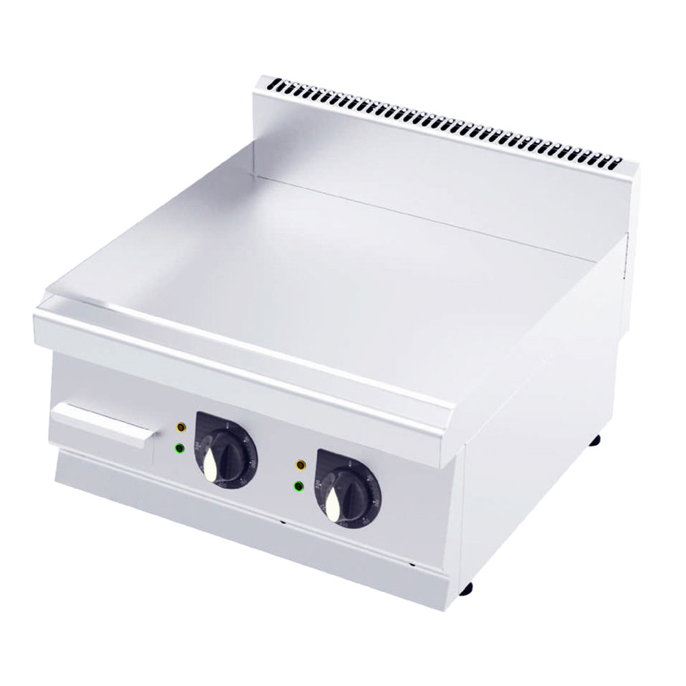 Gastromarket 600 Elektrická grilovacia platňa - hladká - bez podstavca