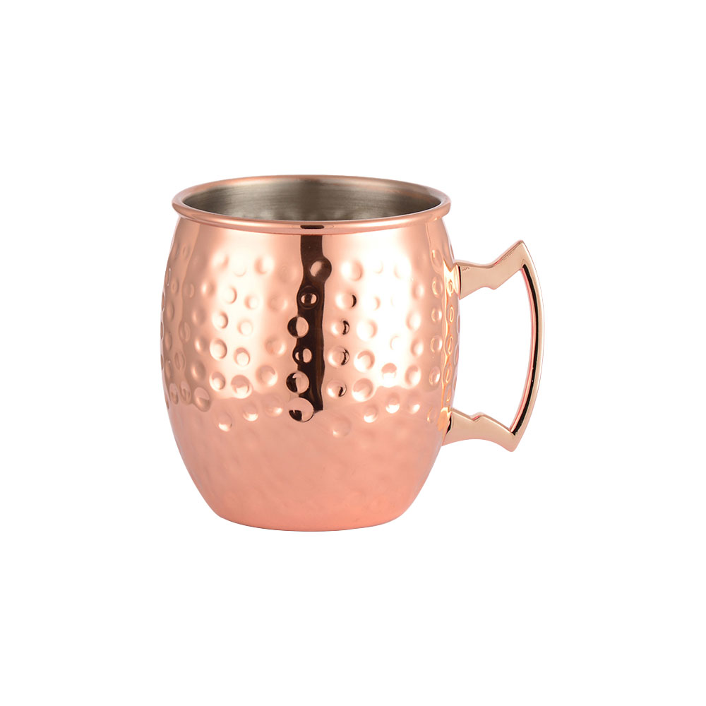Nerezový, meďný, tepaný hrnček, V 0,5 l | STALGAST 472050