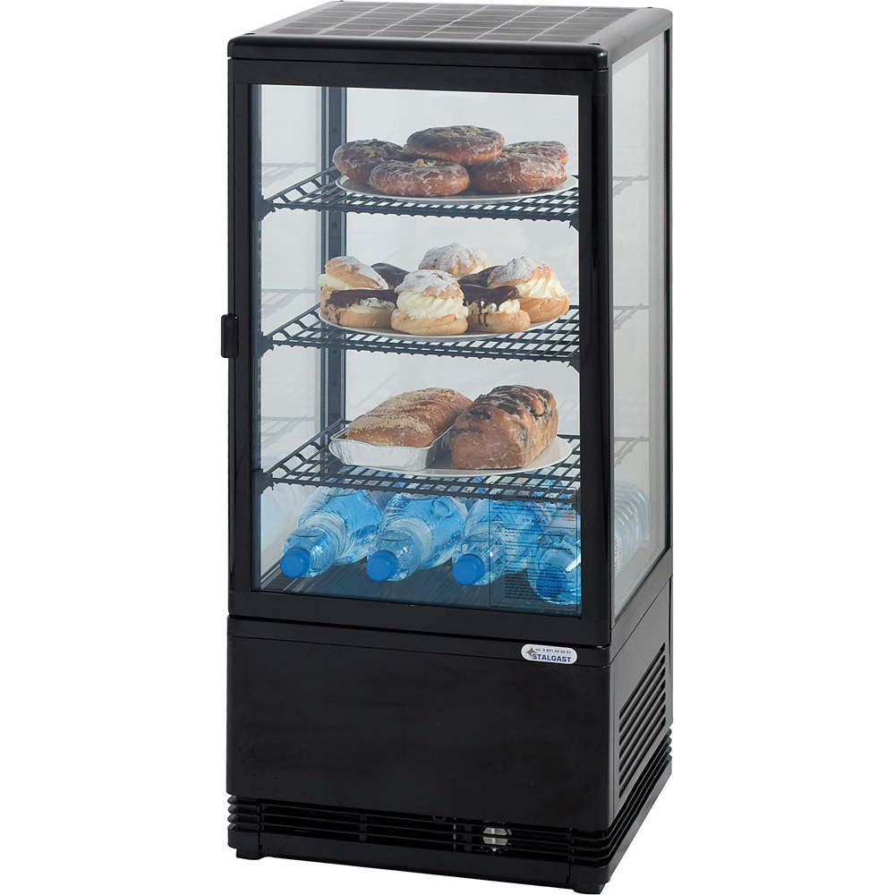 Universalvitrine 78l schwarz