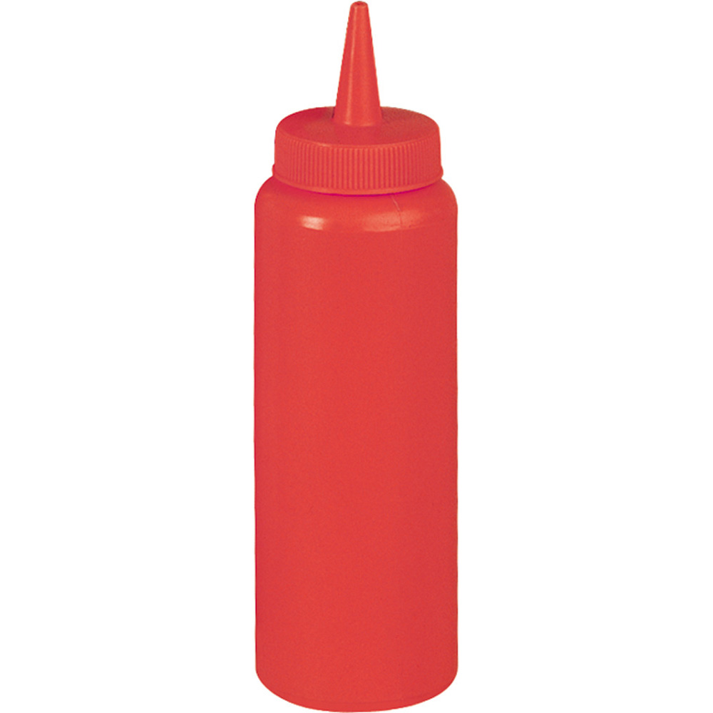 Spenderflasche für Saucen 0,7 l, rot