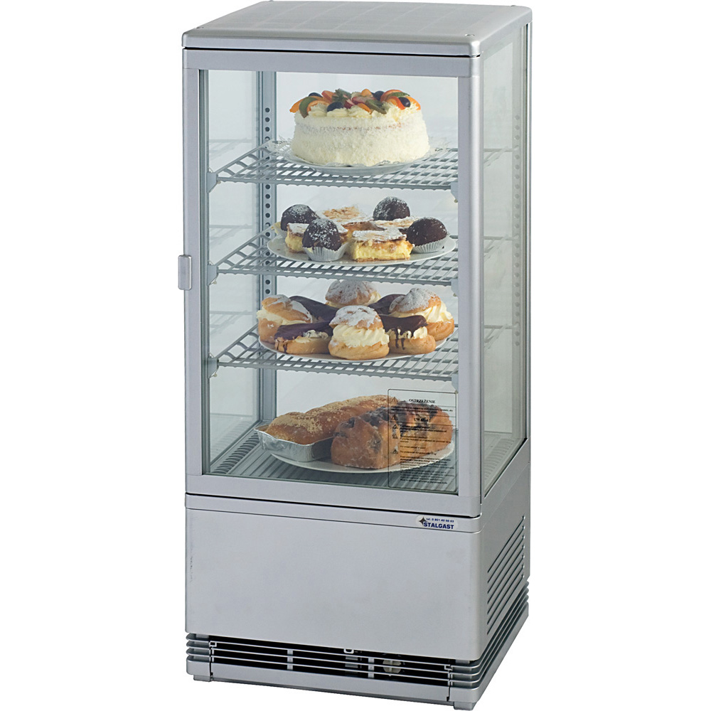 Universalvitrine 78l silber