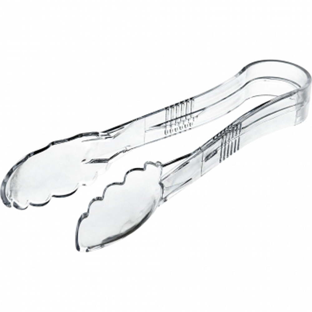 Tongs plastic transparent 23 cm
