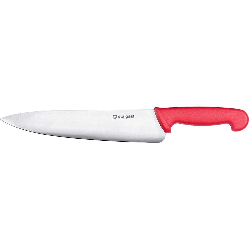 HACCP-Kuchynský nôž dlhý, ćervený, 25cm