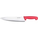 HACCP-Kuchynský nôž dlhý, ćervený, 25cm