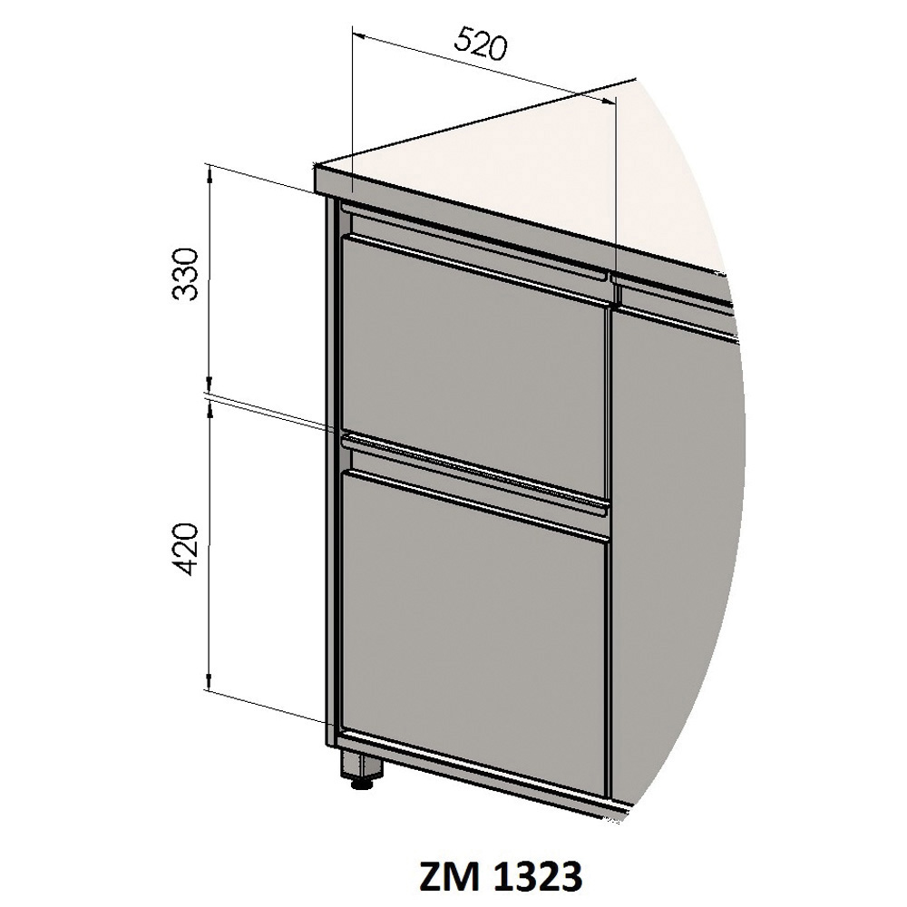 Blok 2 zásuviek - 270+360 mm