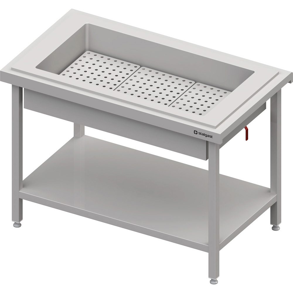 Neutrale Ausgabetisch mit Eis Werwendung   4x GN1/1