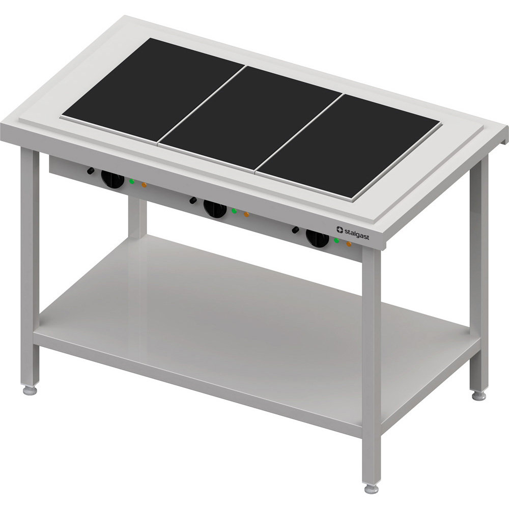 Ohrevný výdajný stol so sklokeramikou na 2x GN1/1