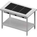 Heating table with infrared plate 2x GN1/1 