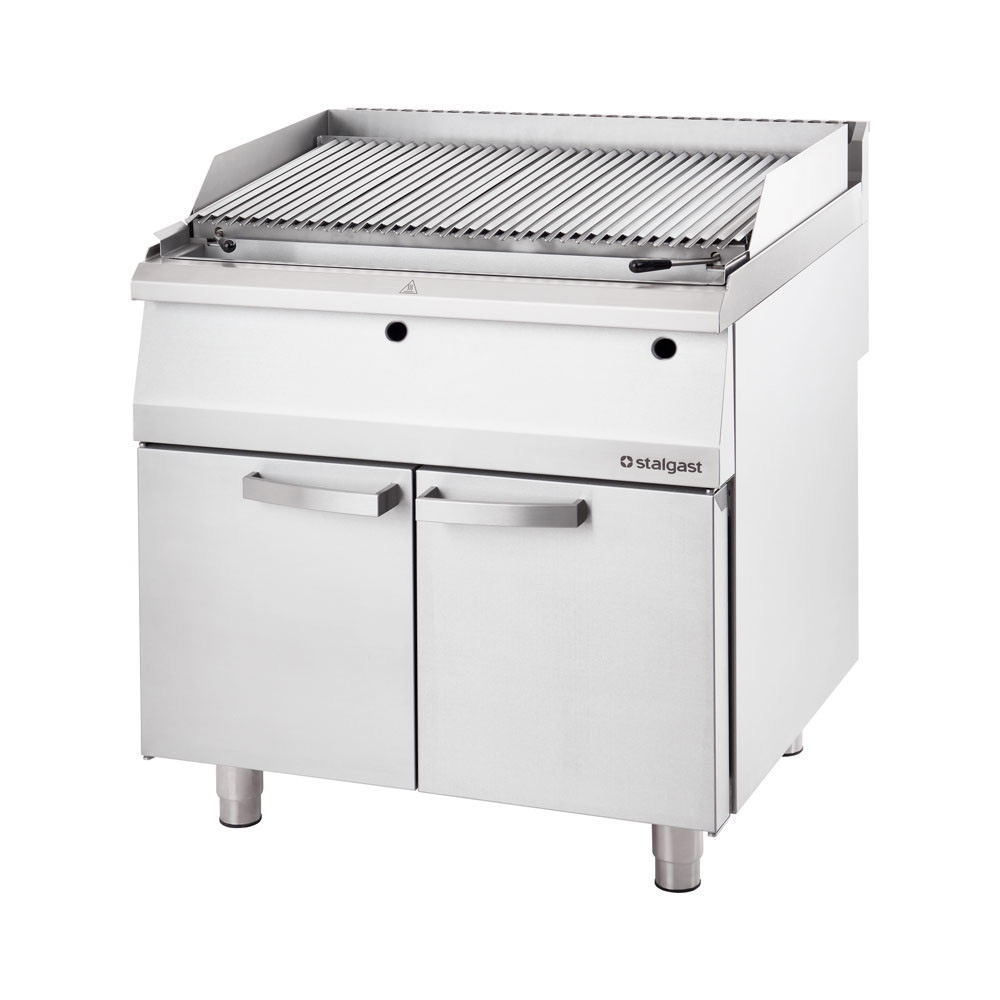 Lávový grill plynový Stalgast 800 „V“