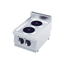 Gastromarket 600 Elektrický sporák - 2 platne,  bez podstavca 