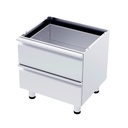 Gastromarket 600 Stand - 2 drawers   -600 x 600 x 610 mm