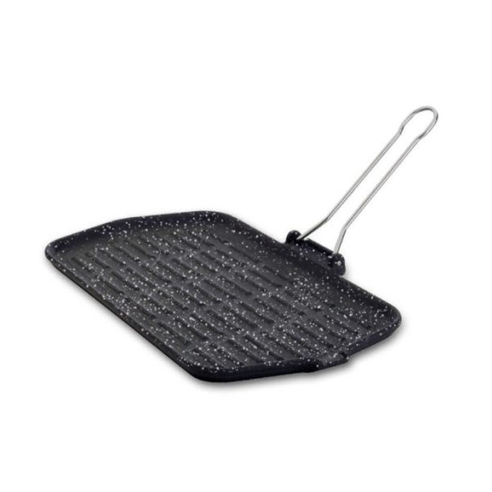 Obdĺžniková grilovacia panvica &quot;Dietella Stone&quot; - Smaltovaná liatina - cm 23X36