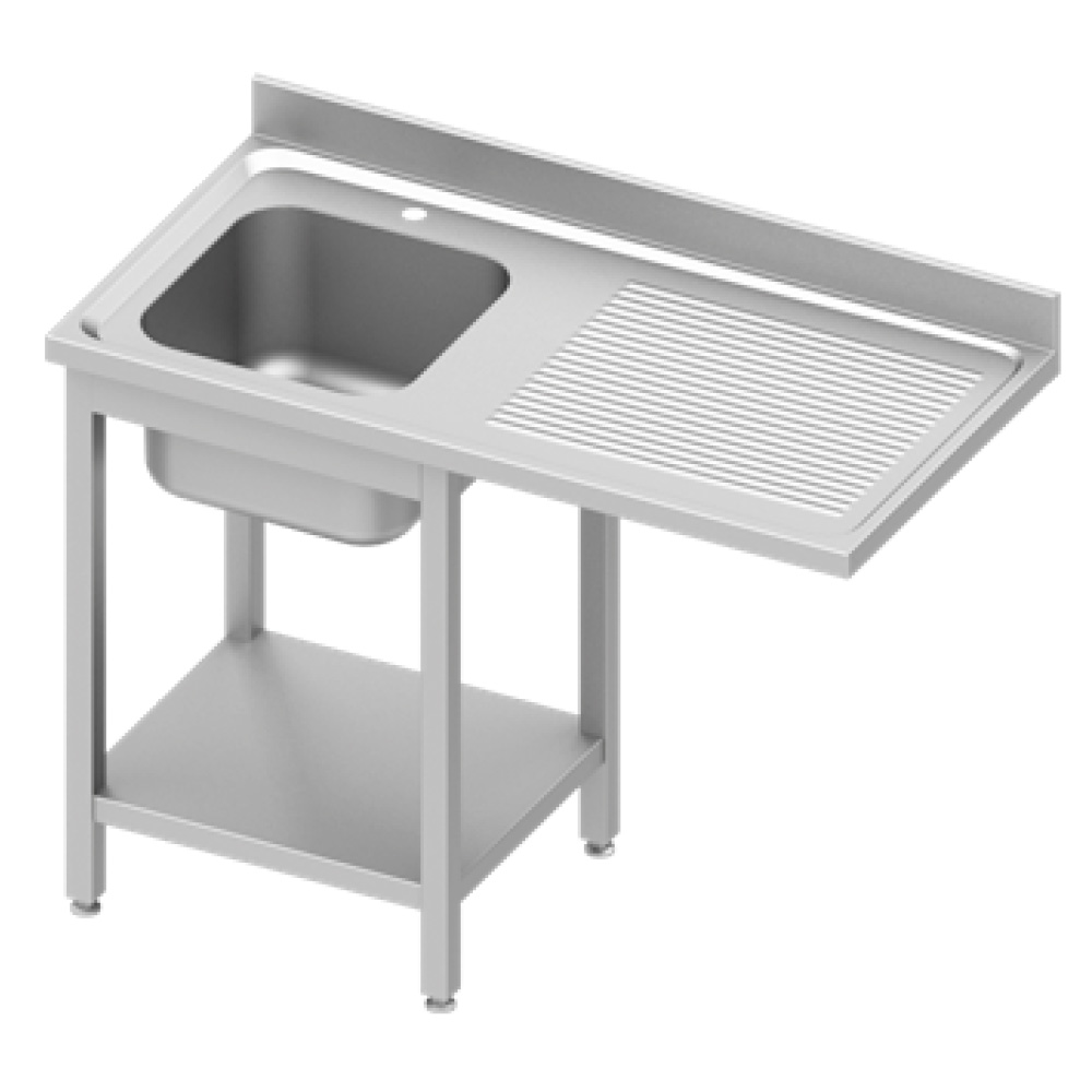 Umývací stôl s priestorom pre umývačku ľavý  EKO 201 1200x700x900 mm