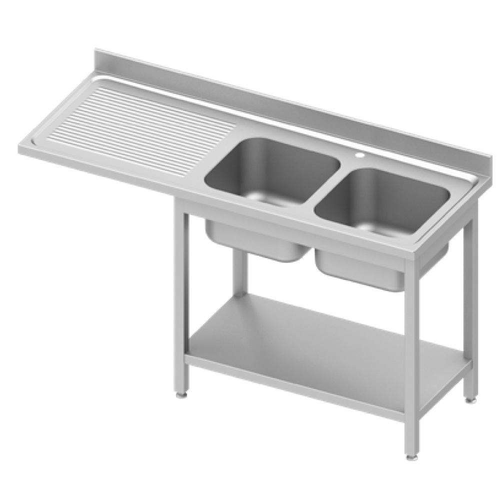 Umývací stôl s priestorom pre podstolovú umývačku pravý EKO 201 1600x700x900 mm