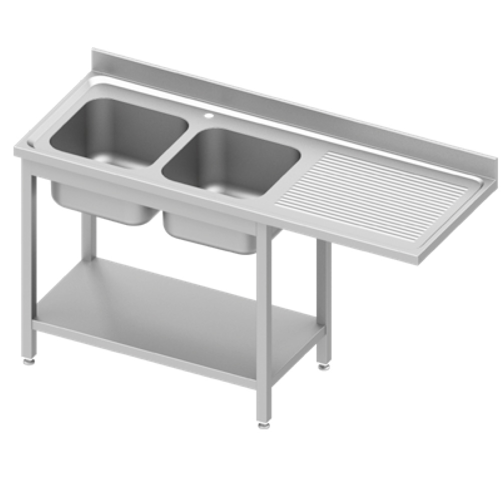 Umývací stôl s priestorom pre podstolovú umývačku ľavý  EKO 201 1600x700x900 mm