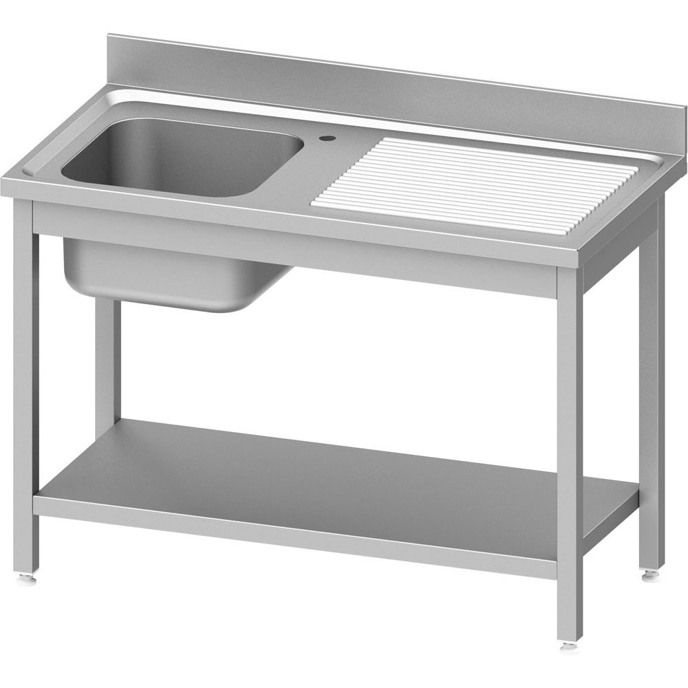 Umývací stôl s drezom vľavo a policou EKO 201 1000x600x850 mm