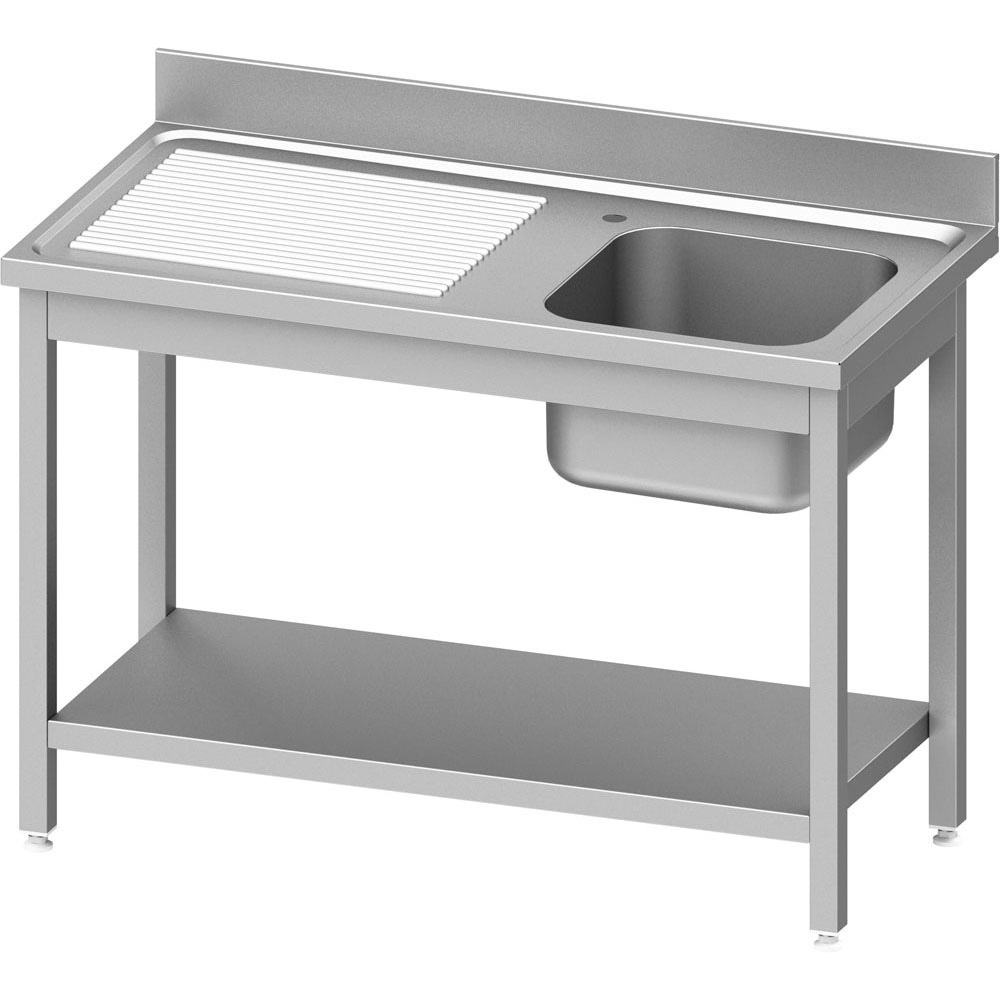Umývací stôl s drezom vpravo a policou EKO 201 1000x600x850 mm