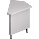 Neutrálny výdajný stôl rohový 45° - 667x830x880mm
