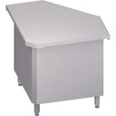 Neutrálny výdajný stôl rohový 90° - 785x785x880mm