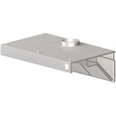 Nástenný odsavač pár 1000x1100x450 mm