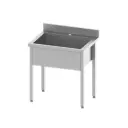Drez s jednou hlbokou vaňou | 1200x700x850 mm | Stalgast - EasyLine | skrutkový
