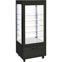 Chladiaca vitrína na cukrovinky, LED osvetlenie, čierna, V 480 l | STALGAST 777480