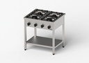Plynový sporák Gredil, skrutkový, 800x700x850 mm, P 25 kW, G30/37 mbar | STALGAST 976593