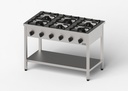 Plynový sporák Gredil, skrutkový, 1200x700x850 mm, P 33,5 kW, G30/37 mbar | STALGAST 976613