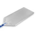 Pizza lopata al metro 30x60 cm | plná | anodizovaný hliník | rúčka modrá 60 cm | séria Azzurra | GI Metal AMP-3060/60