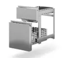 Zásuvky 2x 1/3+2/3 Dalmec® GN1/1 | DALMEC PP2C23