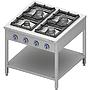 Plynovy sporak STALGAST ECO 900 / 24,5 kW